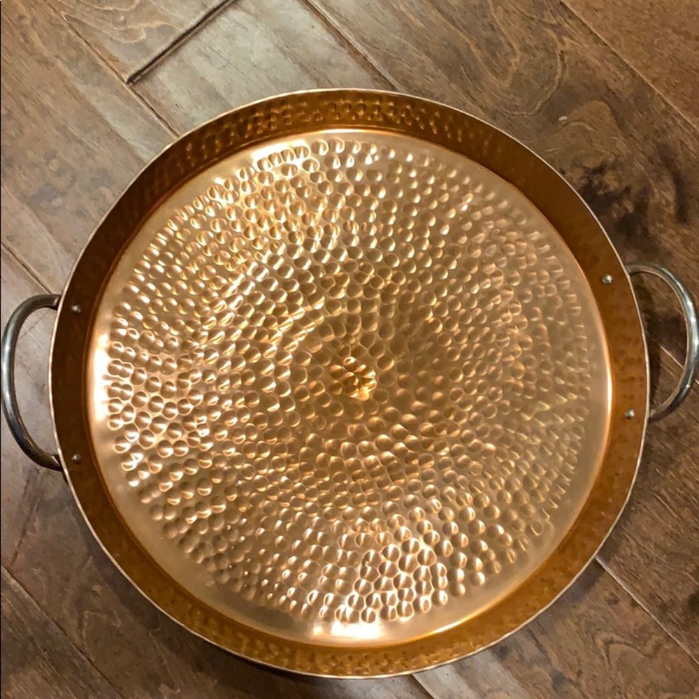 NWT Threshold Hammered Tray with Handles - 12”